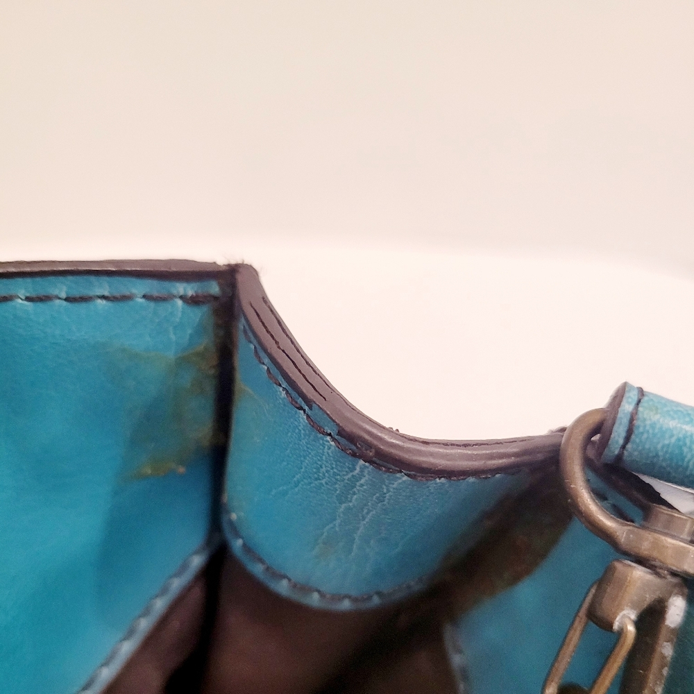 Matt & Nat Vintage 90's Y2K Turquoise Shoulder Bag - Picture 8 of 10